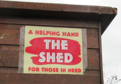 the shed sign